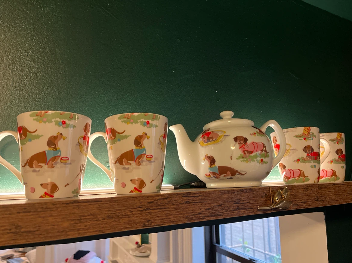 Cath Kidston Dachshund Teapot and Mugs Set - photo 2