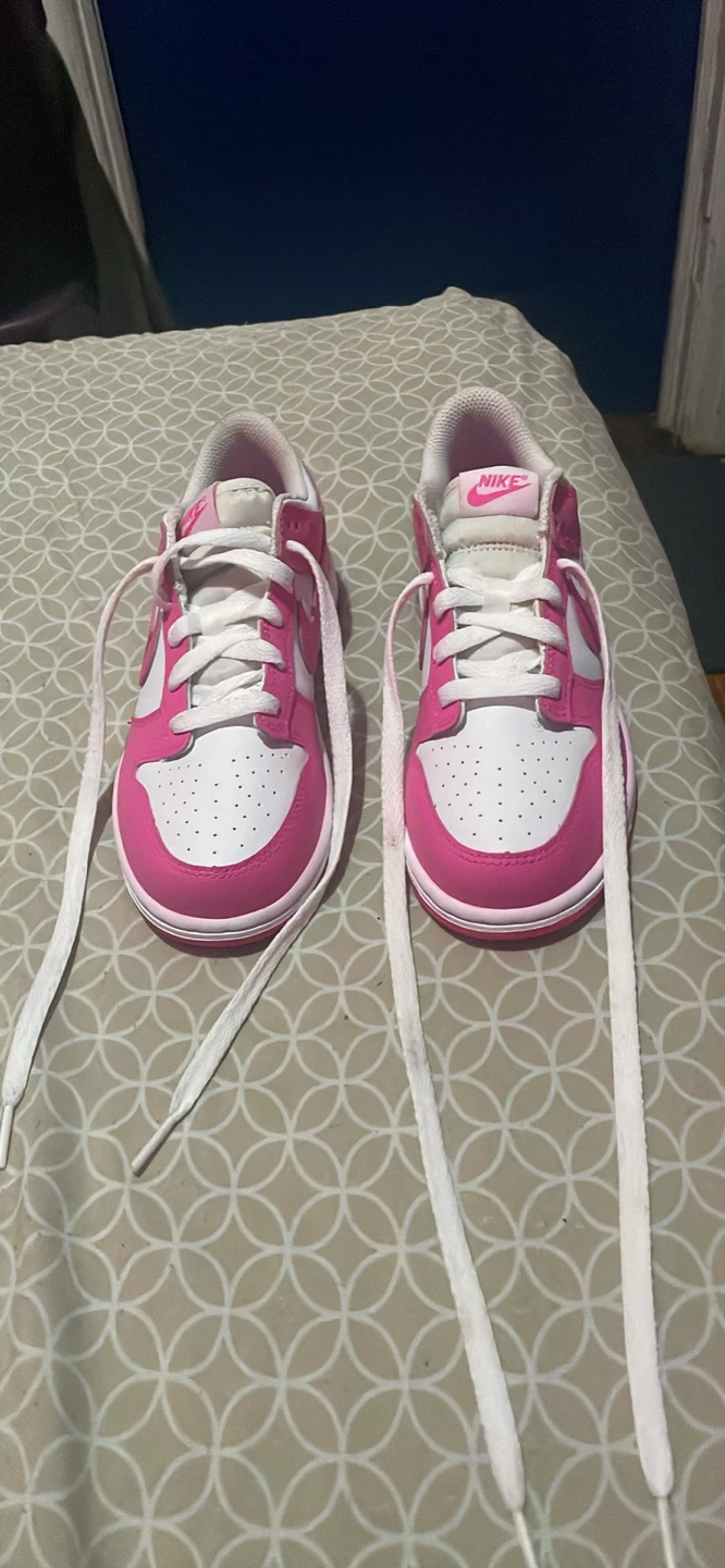Nike Dunk Low Pink and White Sneakers