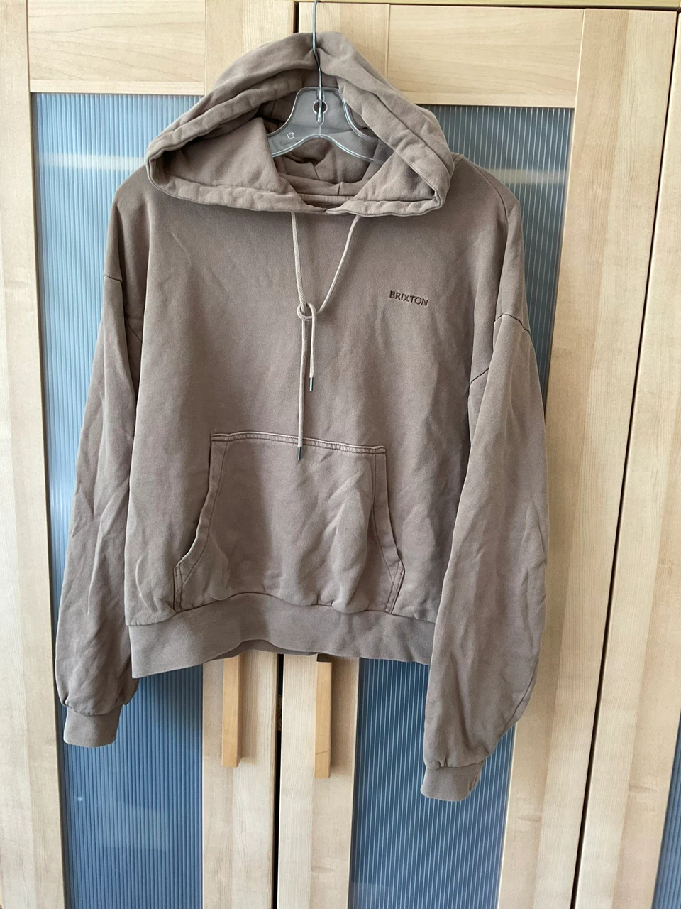 Brixton Men's Embroidered Heavyweight Oversized Hoodie Size M
