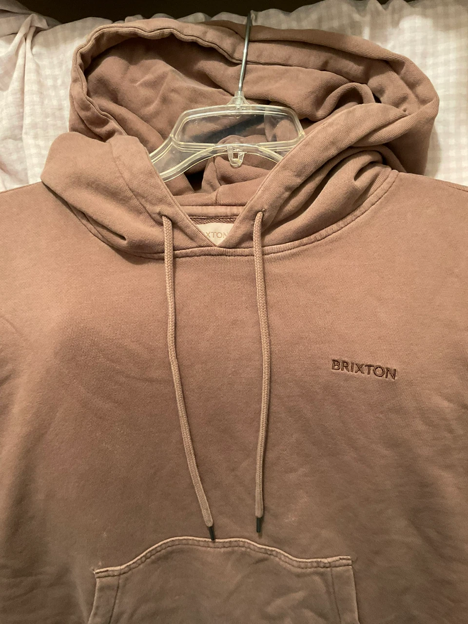 Brixton Men's Embroidered Heavyweight Oversized Hoodie Size M - photo 2