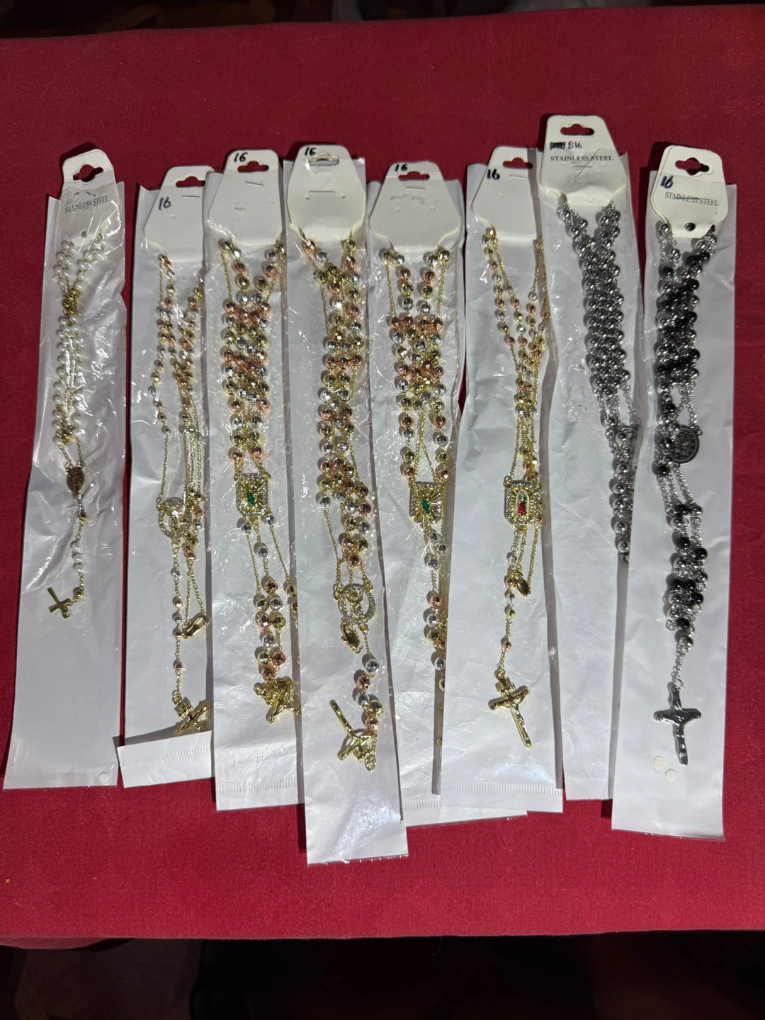 Stainless Steel Rosary Necklaces