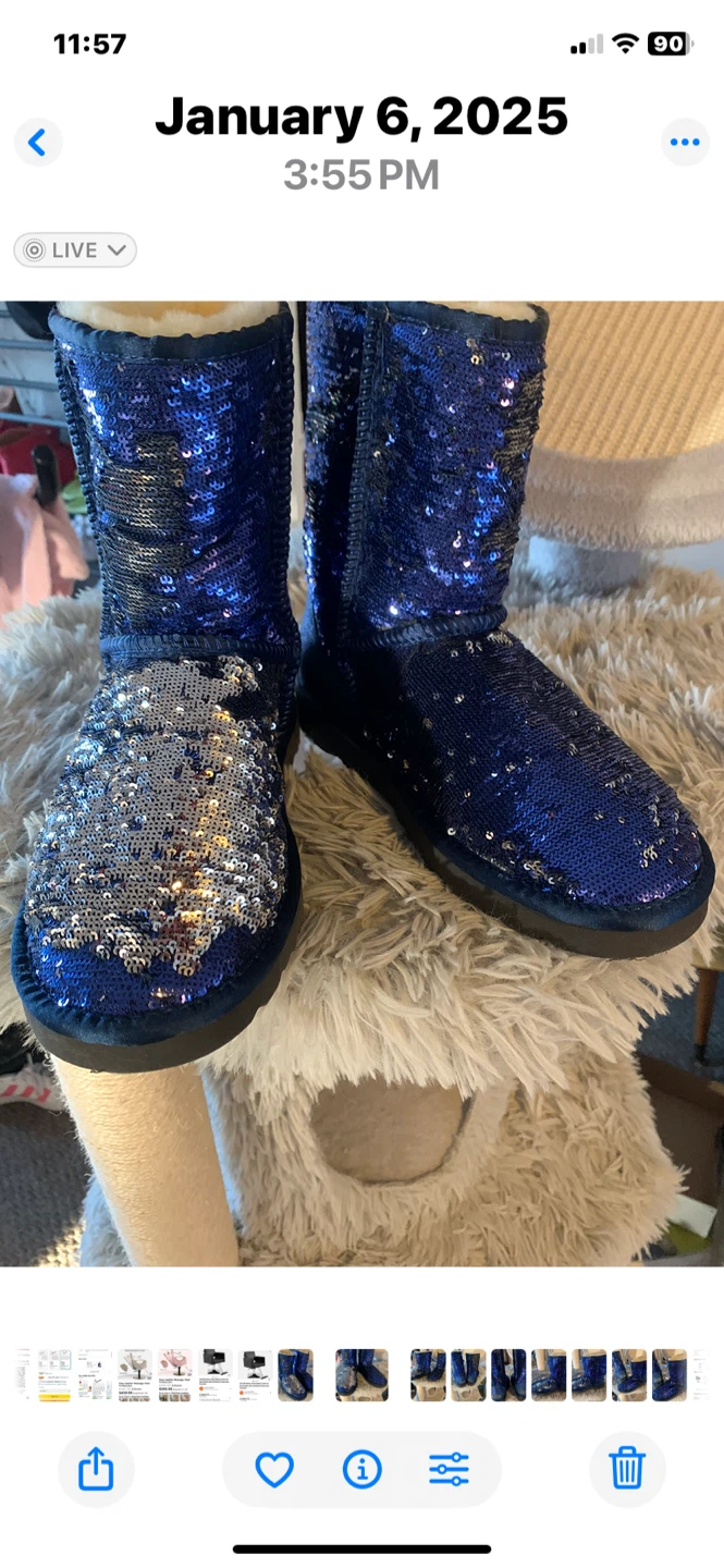 UGG Sequin Boots Blue