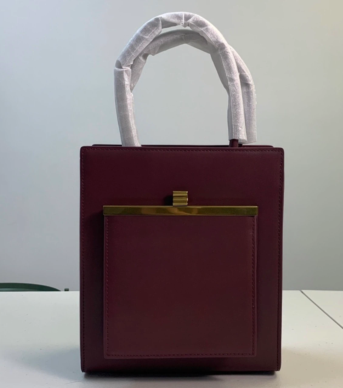 Paris Yin Madita Burgundy Leather Bag Brand New - photo 3