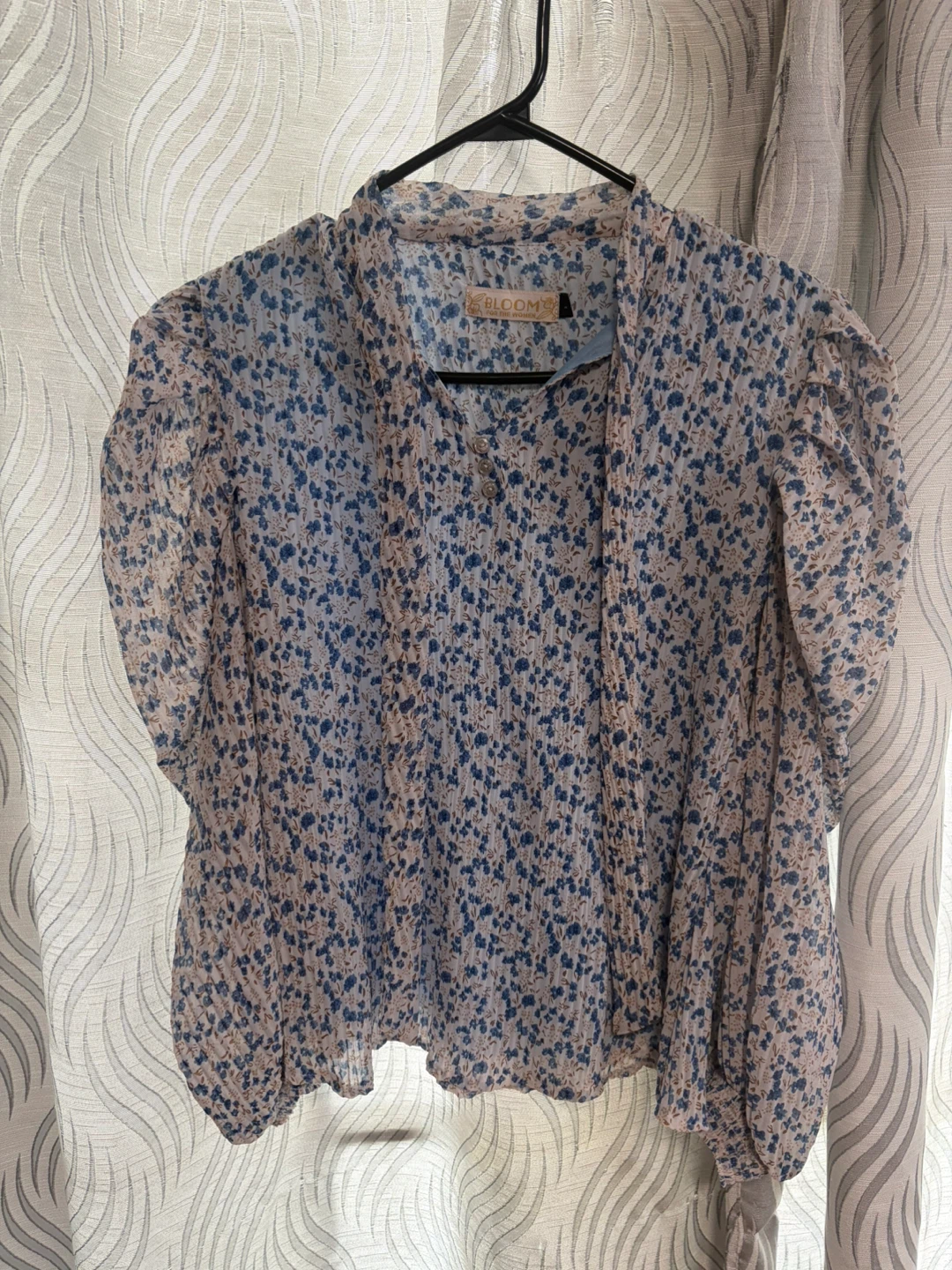Women Pleated Floral Top