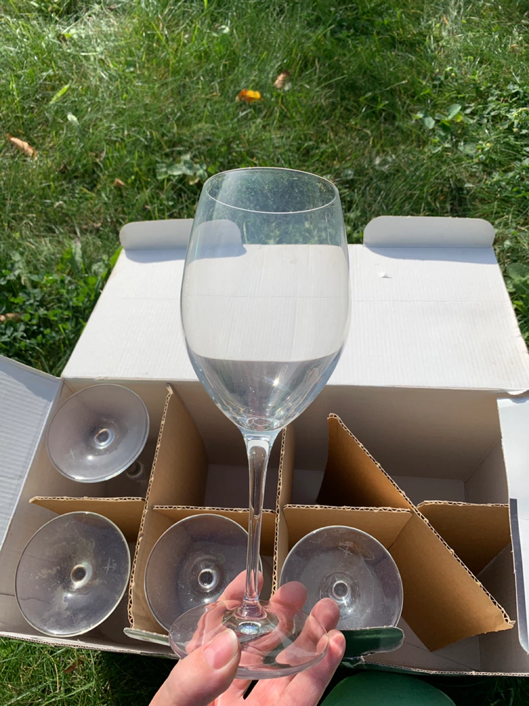 5 NEW Wine Glasses. In the box - photo 3