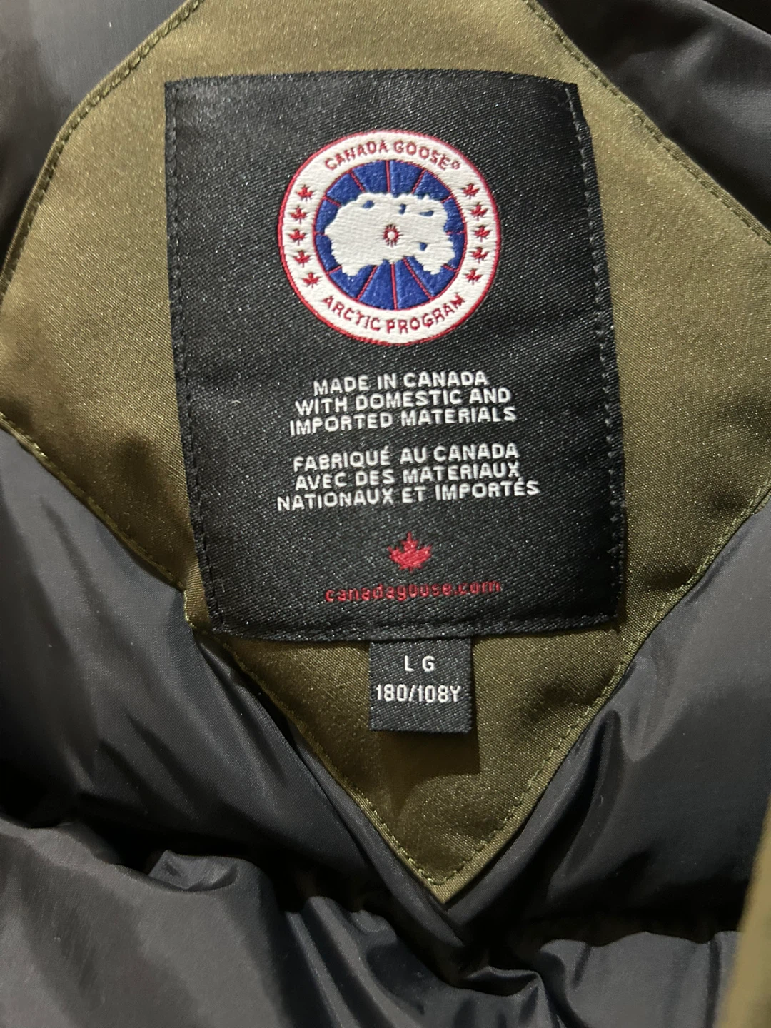 Canada Goose Chilliwack Bomber Jacket Large