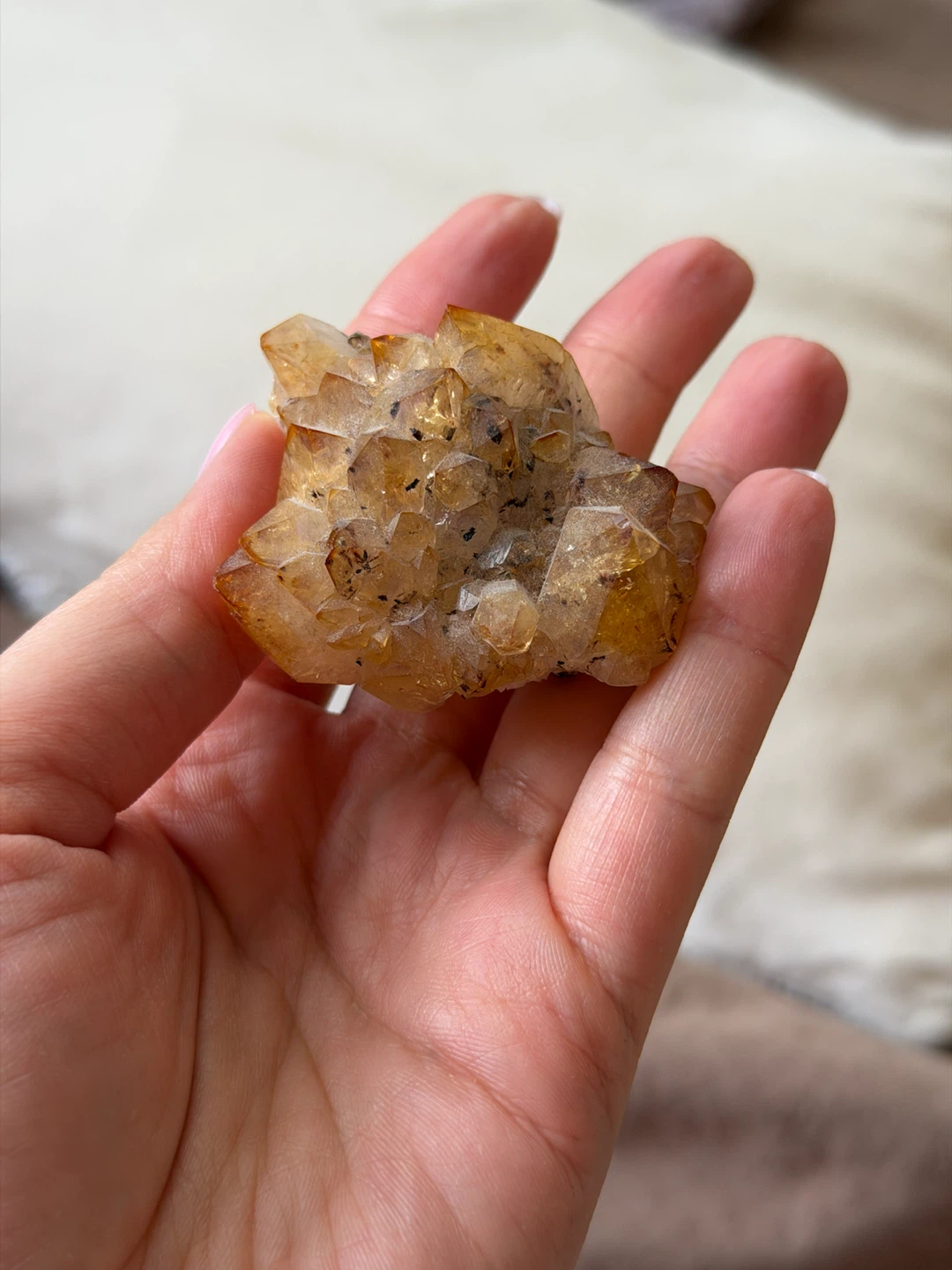 Raw Citrine Crystal Cluster