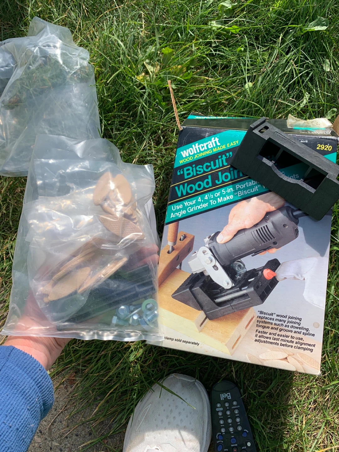 Wolfcraft "Biscuit" Wood Joiner 2920 Attachment & 13 Biscuits.