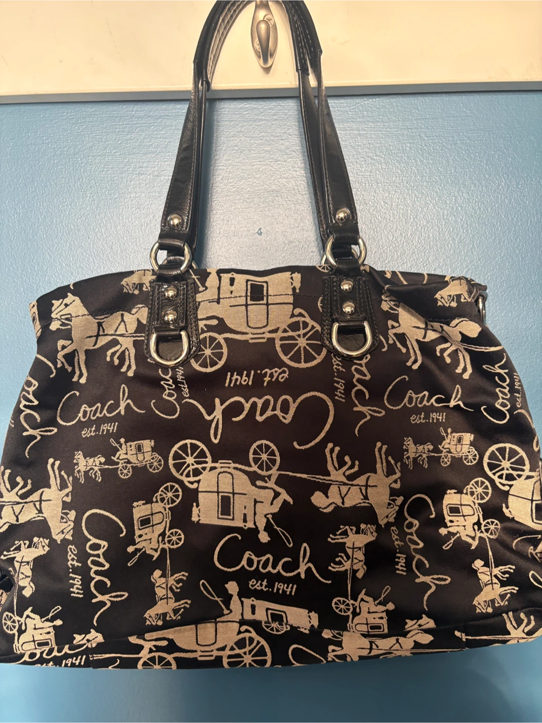 Coach Carriage Print Tote Bag - photo 2