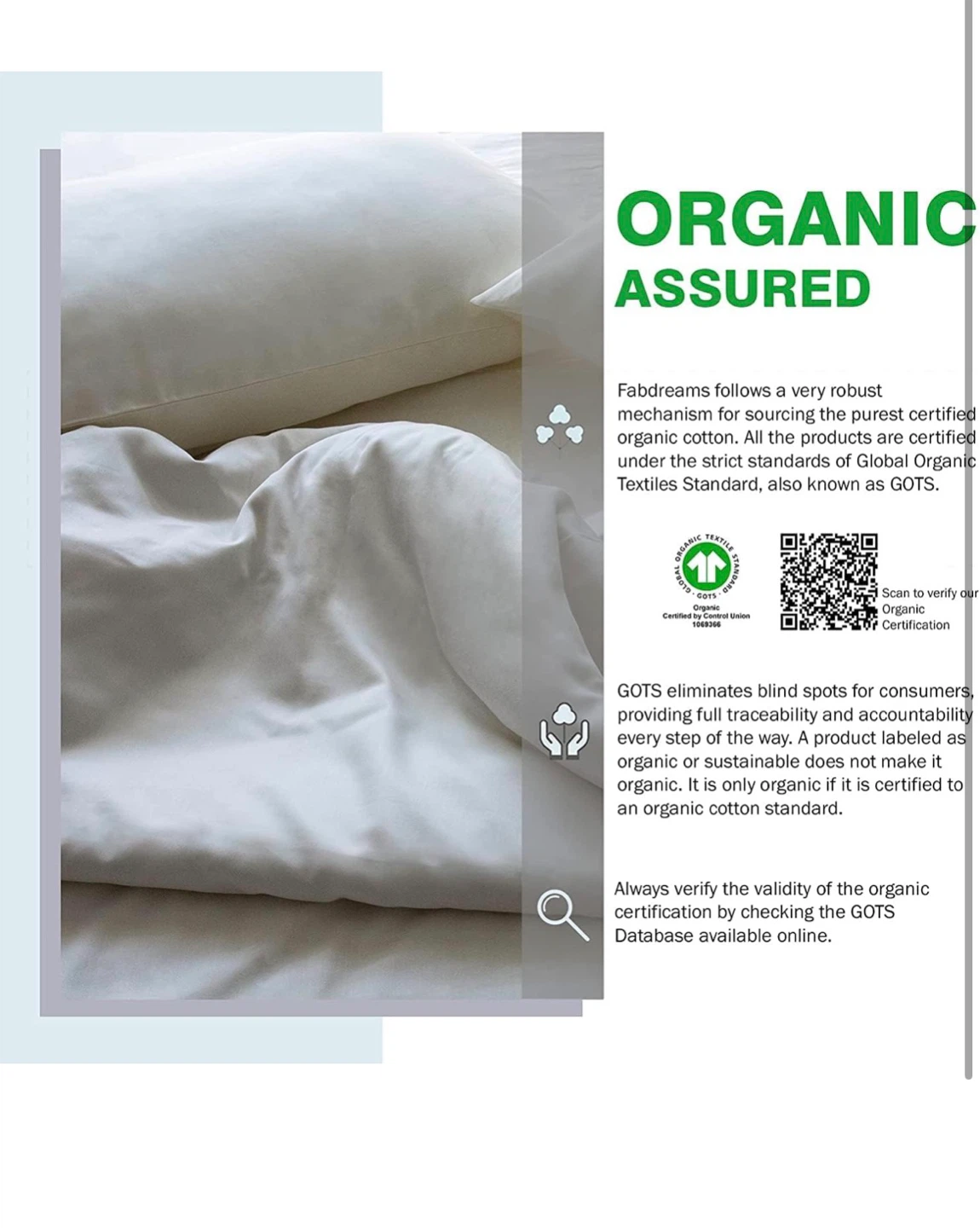 Fabdreams Queen Sheet Set - 100% Organic Cotton - photo 5