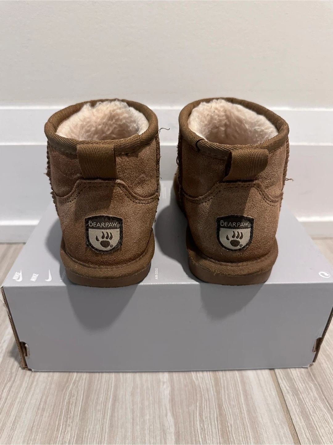 Kids Bearpaw Brown Suede Boots Size 3 - photo 3