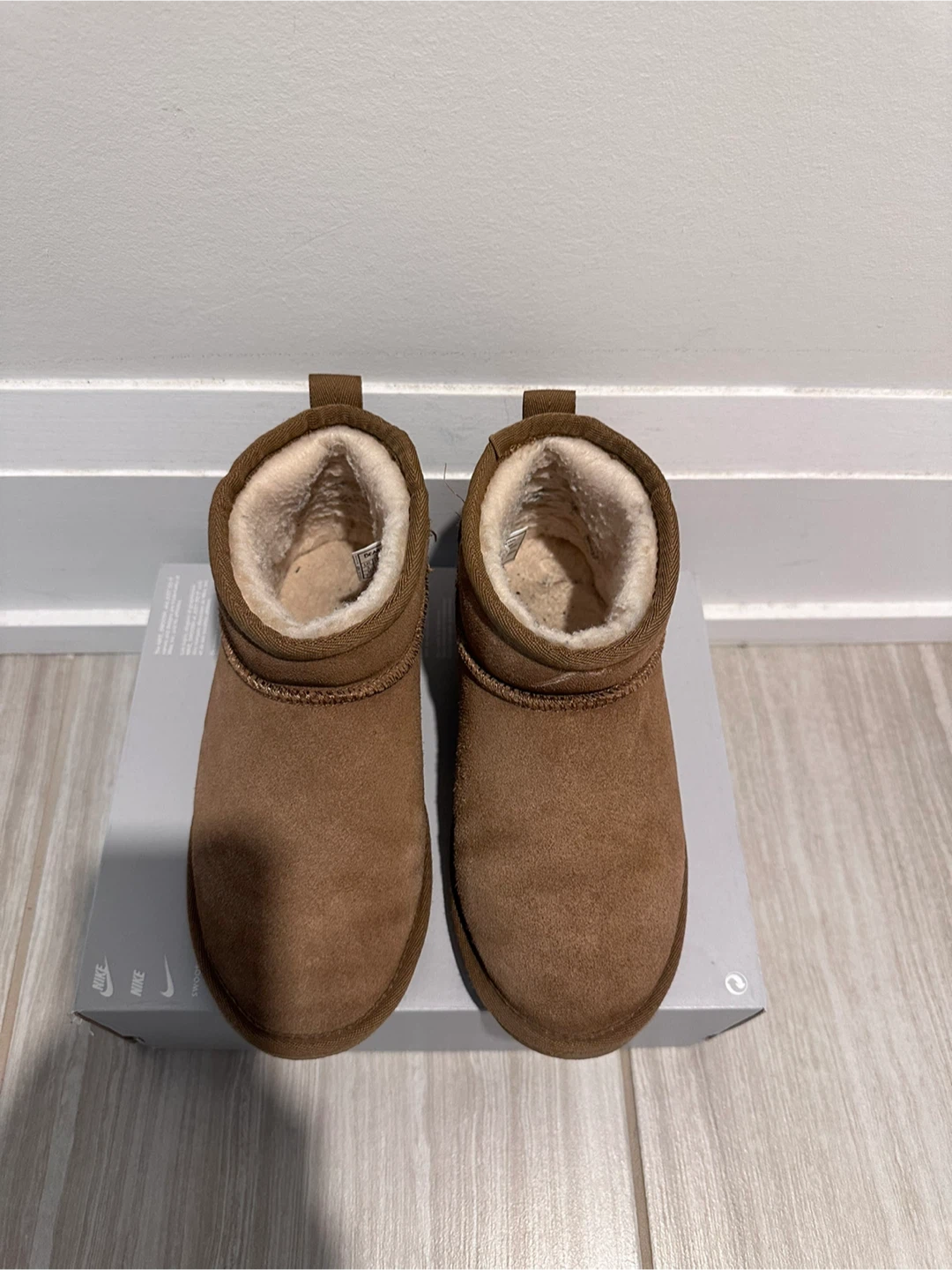 Kids Bearpaw Brown Suede Boots Size 3 - photo 4