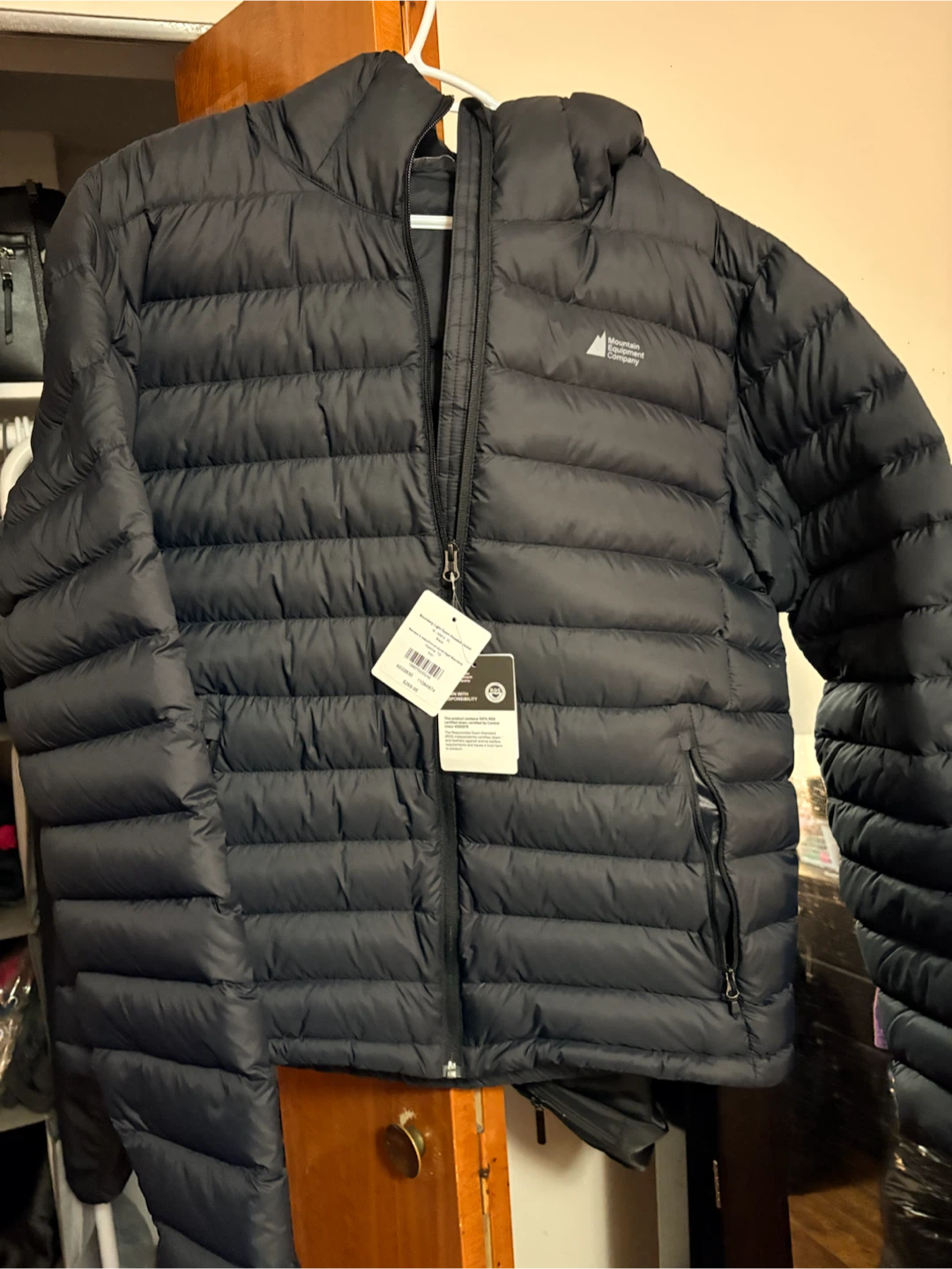 MEC Boundary Light Down Hooded Jacket - Black XL
