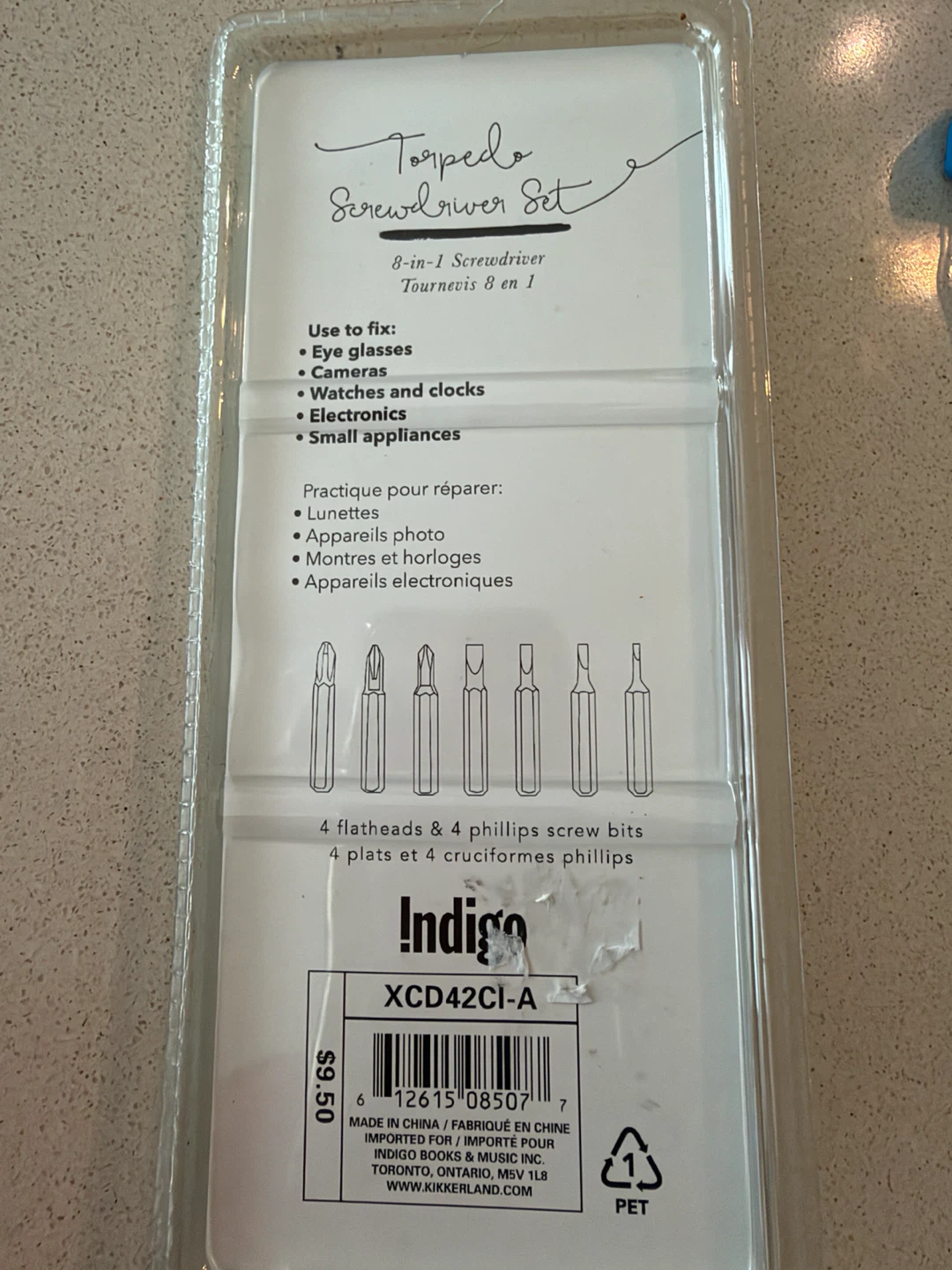 Kikkerland Torpedo 8-in-1 Screwdriver Set - photo 2