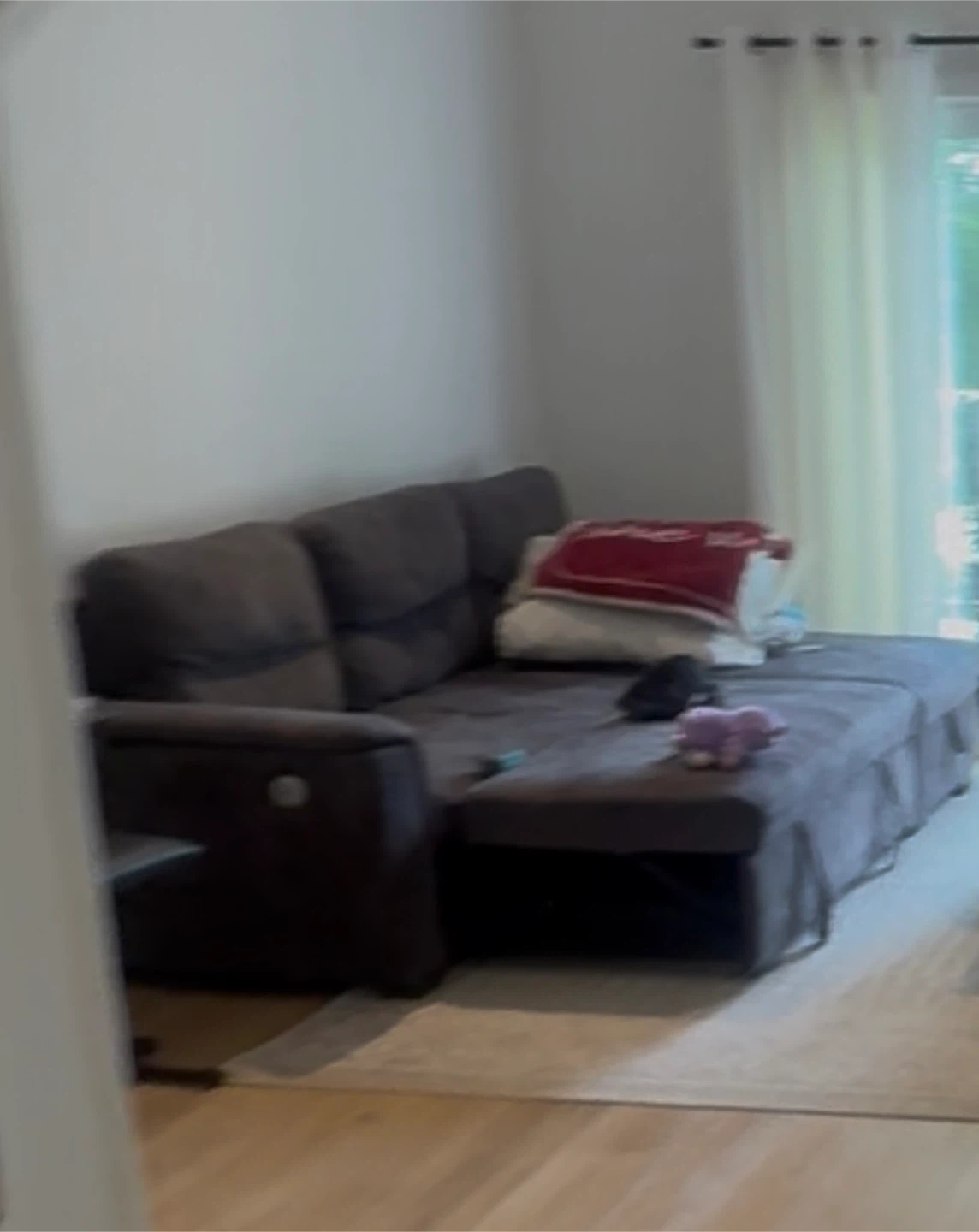 Dark Grey Sectional Sofa Bed - photo 2