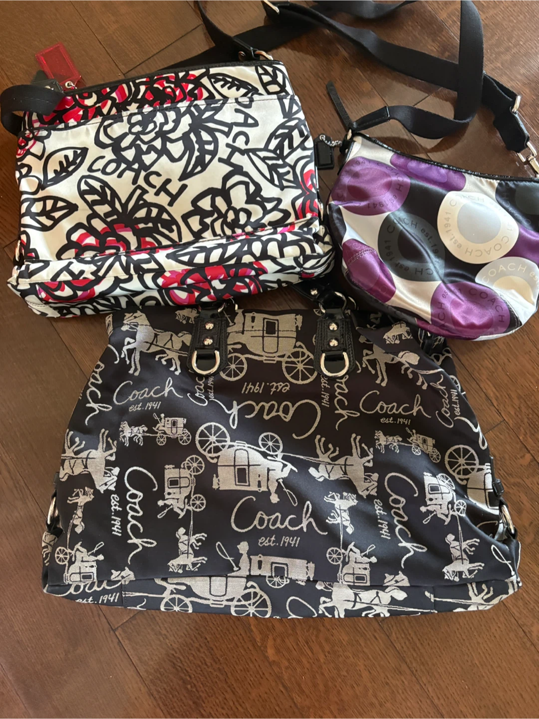 Lot of 3 Coach Handbags - photo 2