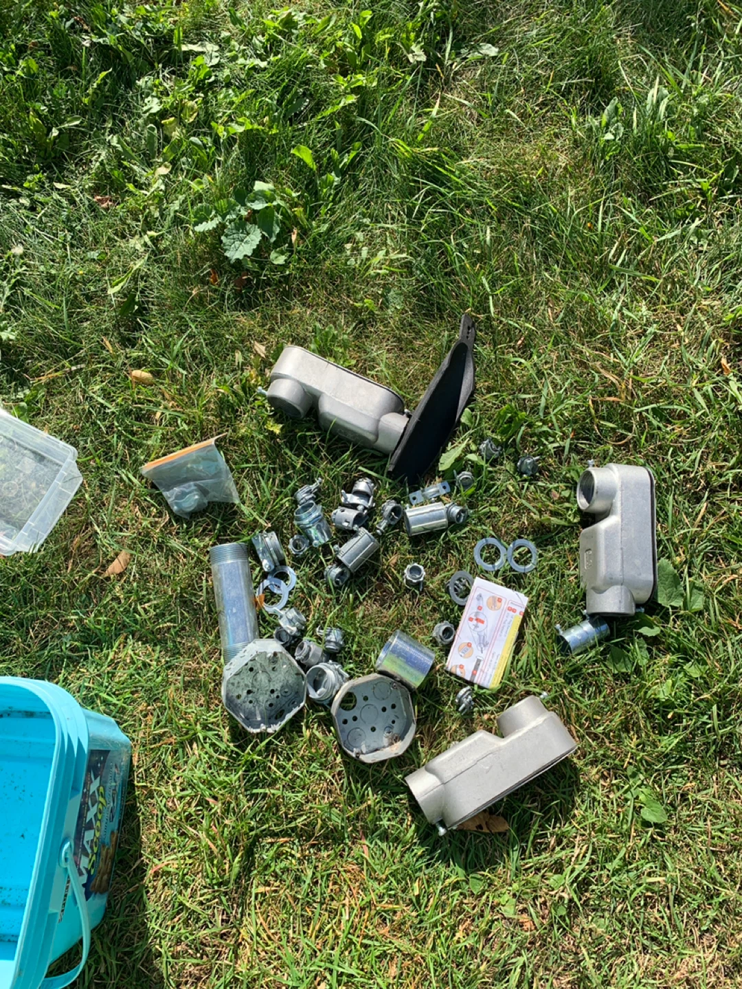 Assorted Electrical Conduit Fittings and Supplies Lot