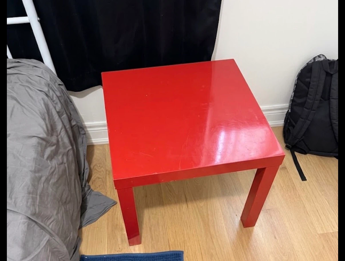 IKEA Lack Side Table - Red