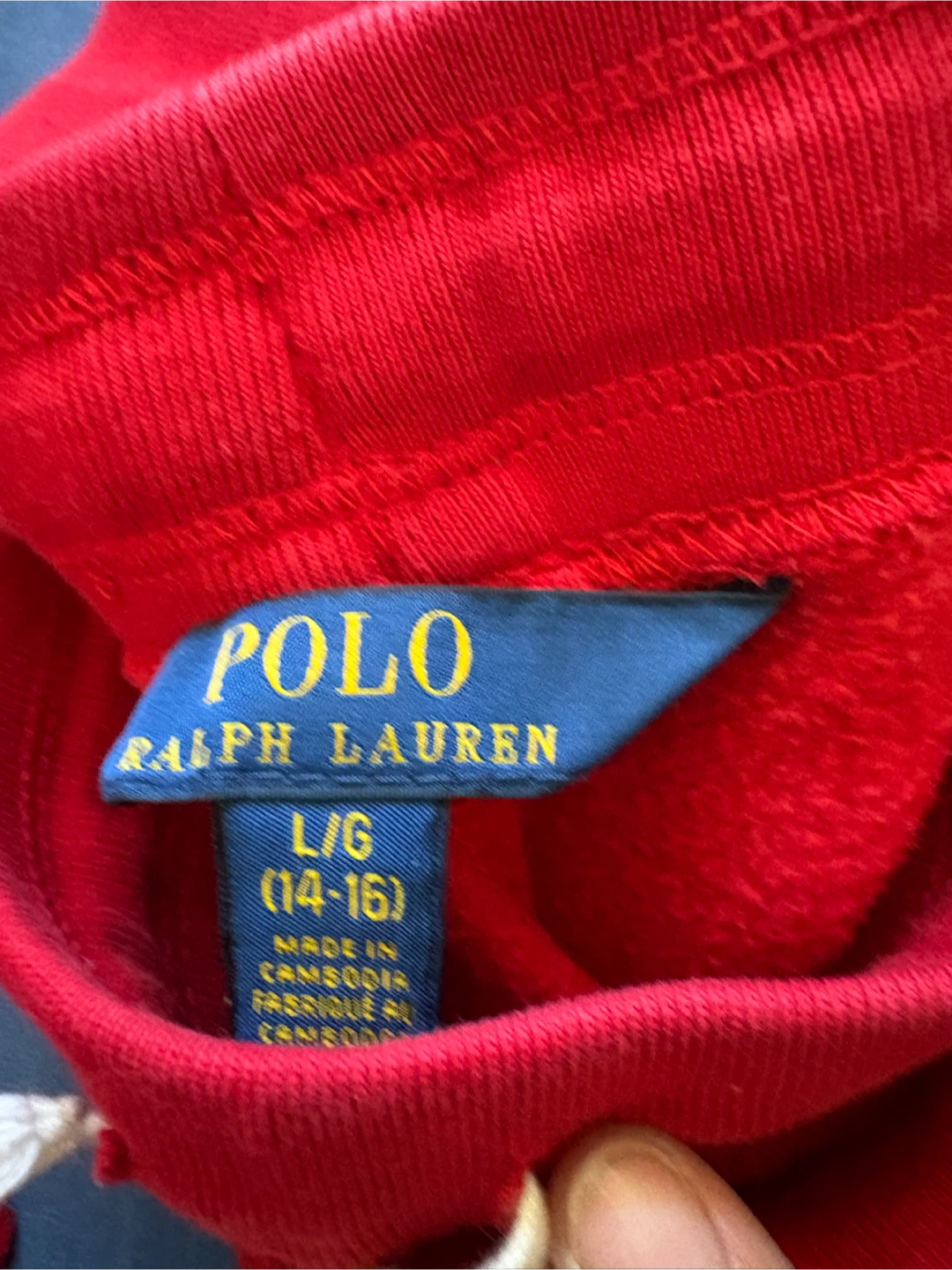 Ralph Lauren Red Long Sleeve and Jogger Set - photo 4