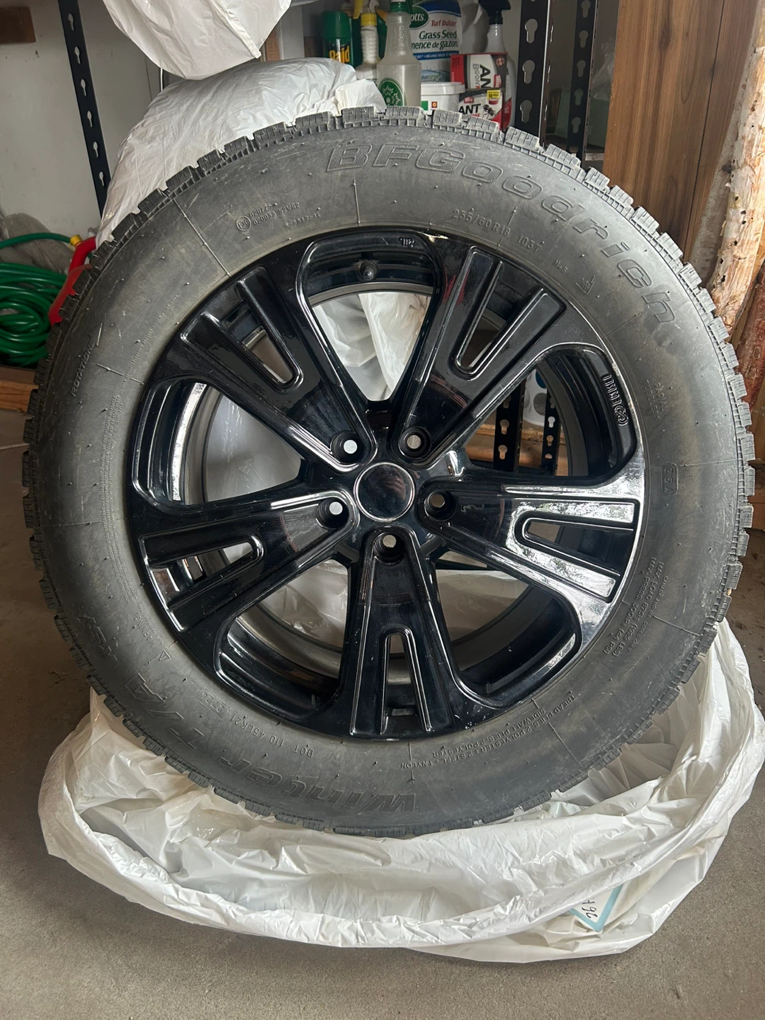BFGoodrich Winter Tire on Black Rim