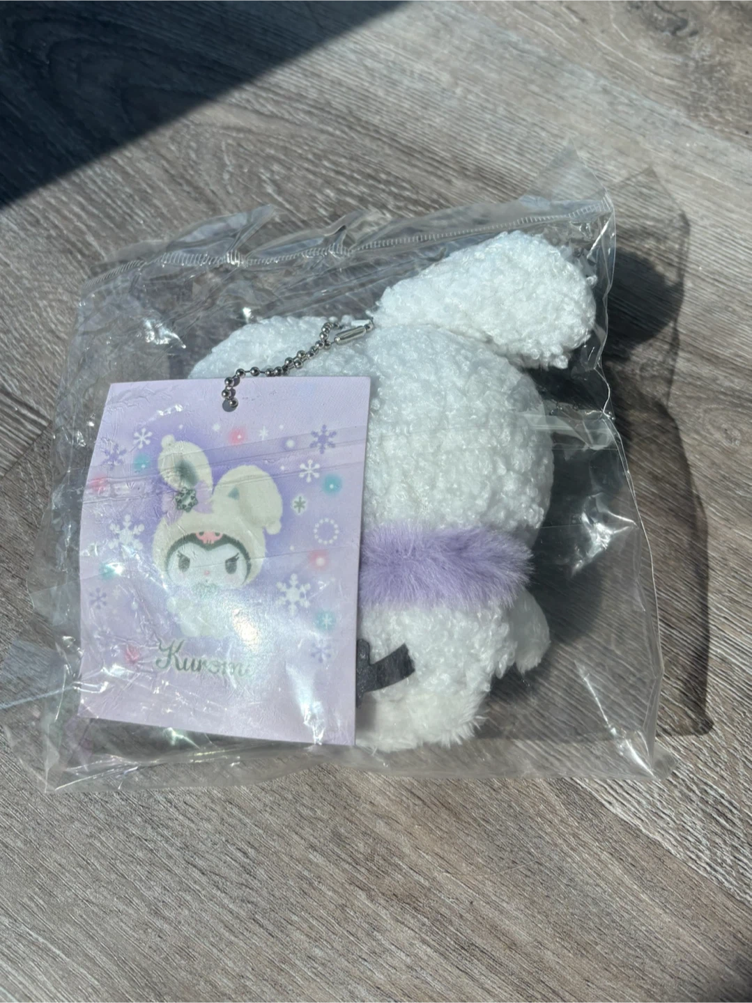 Kuromi Saniro Winter Plush Keychain - NWT - photo 2