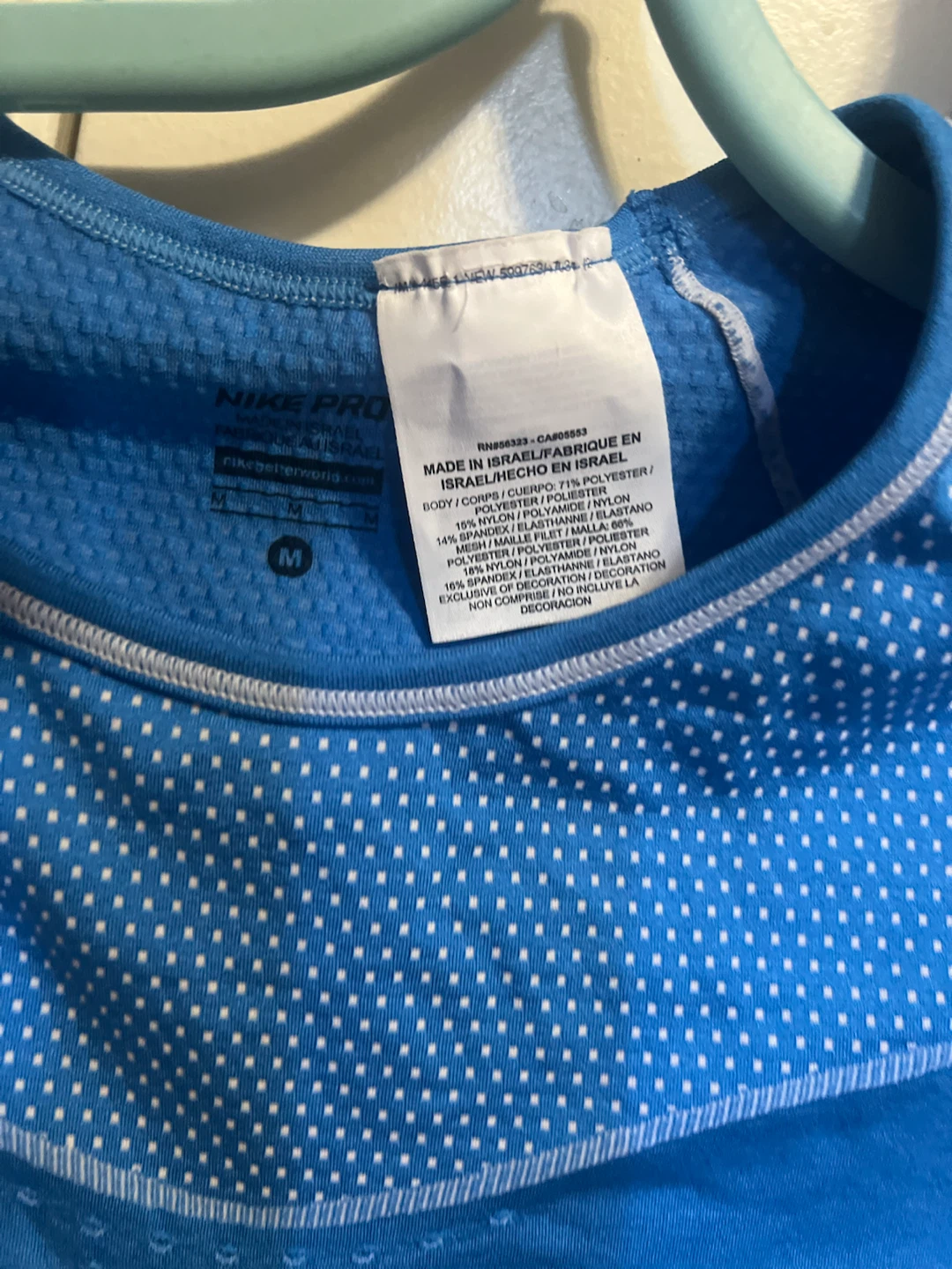 Nike Pro Training Top - Blue - Size M - photo 3