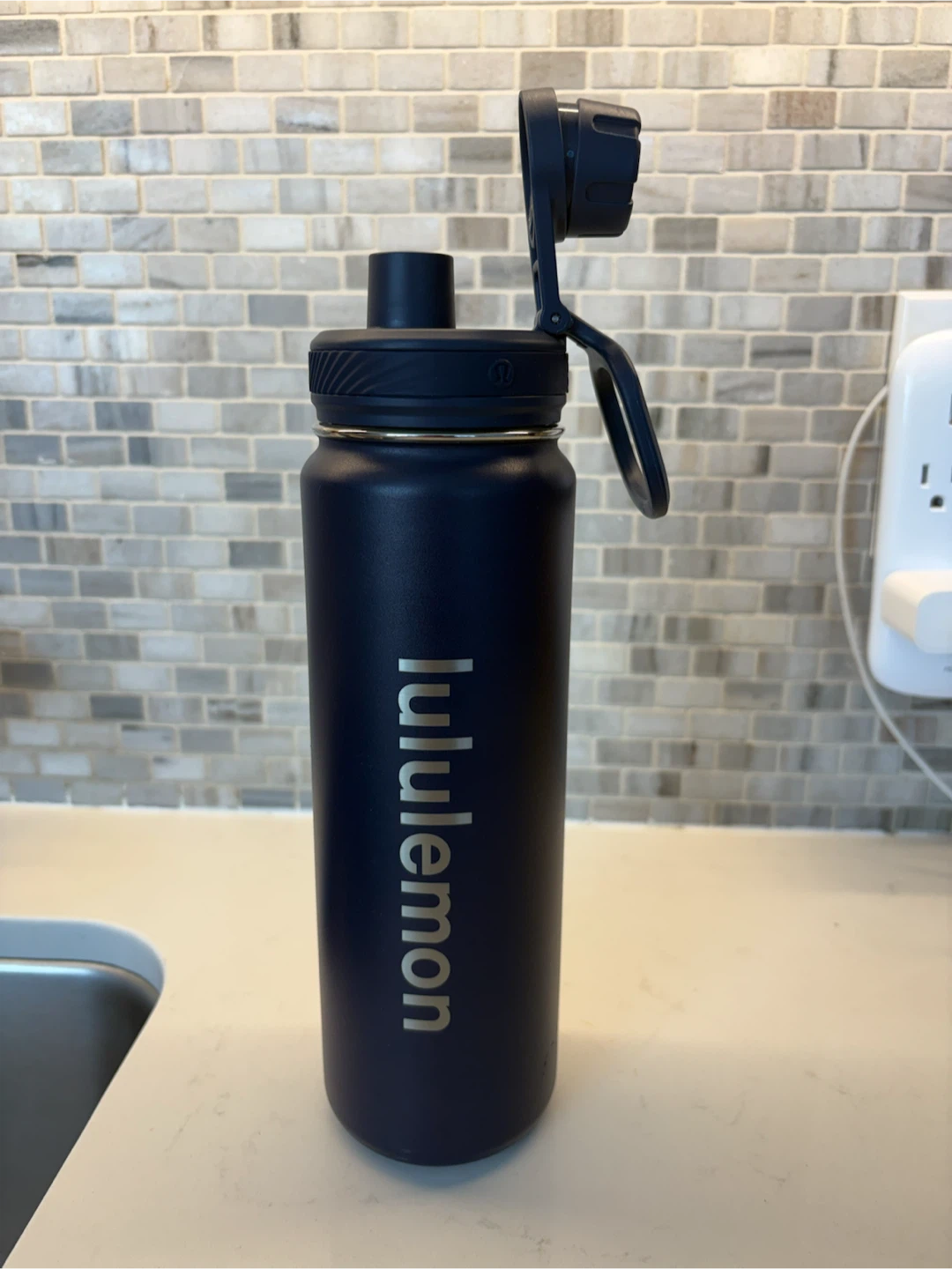 Lululemon Navy Blue Water Bottle - photo 2