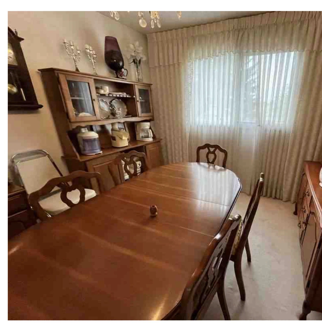 Wooden Dining Table and Chairs Set
