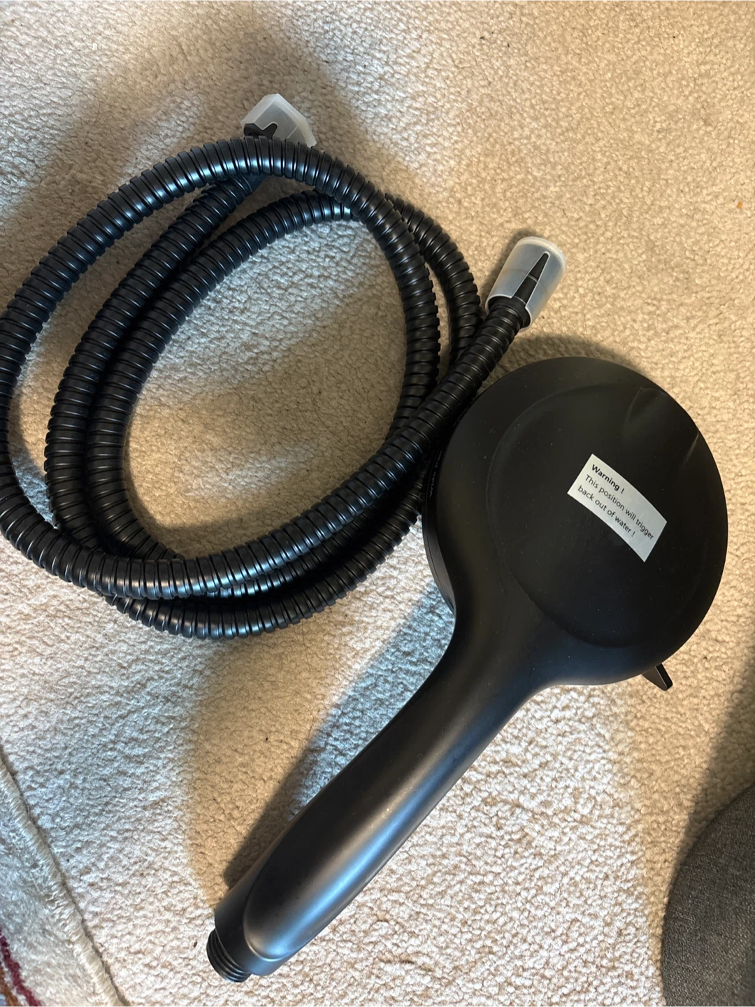 KUIIYER Black Handheld Shower Head