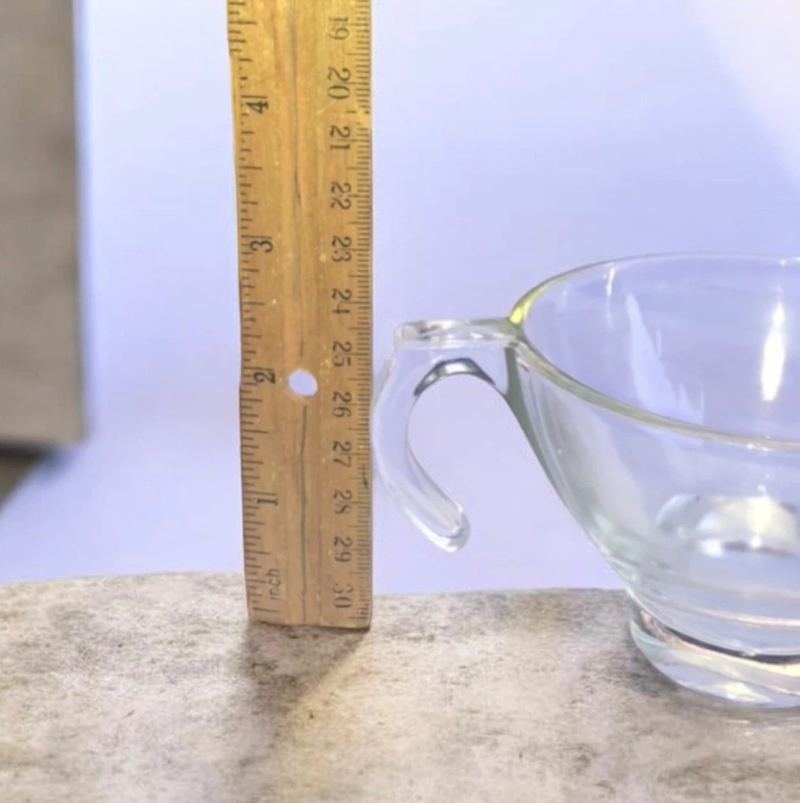 ORCHARD CRYSTAL EMBASSY 3 PUNCH CUPS HOOKED CLEAR GLASS - photo 3