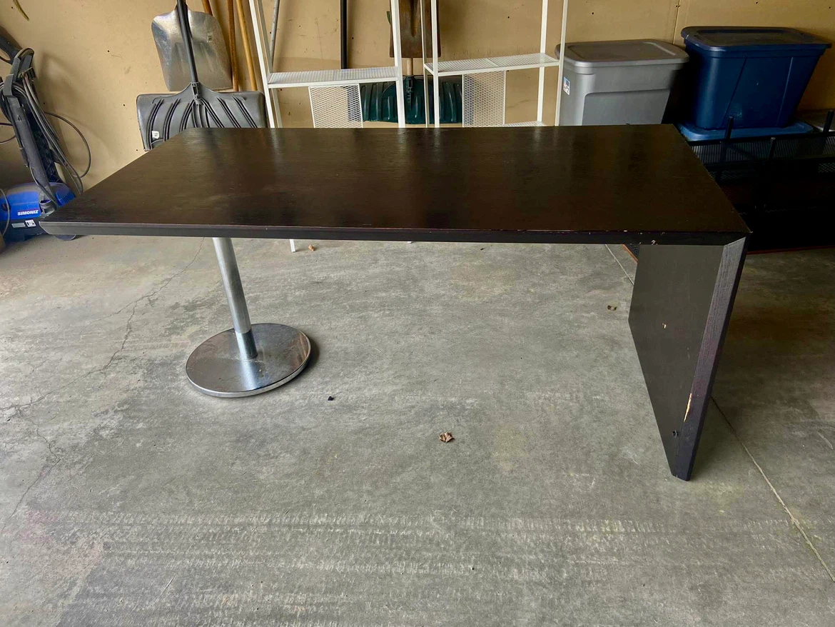 FREE - Dark Wood Office Canteen Table - photo 2