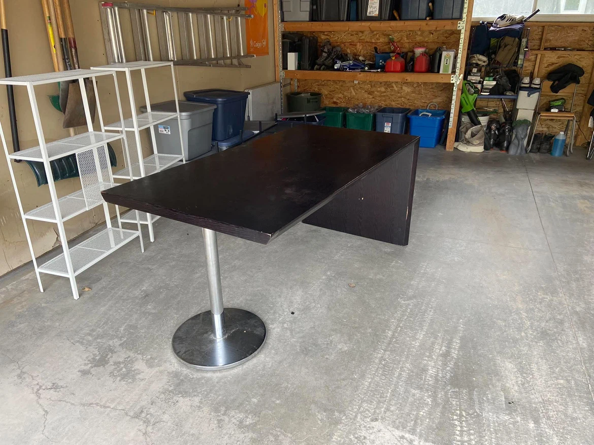 FREE - Dark Wood Office Canteen Table - photo 3
