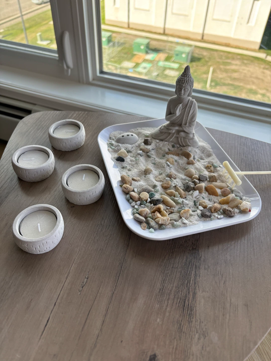 Zen Garden Set and Decorative Orbs