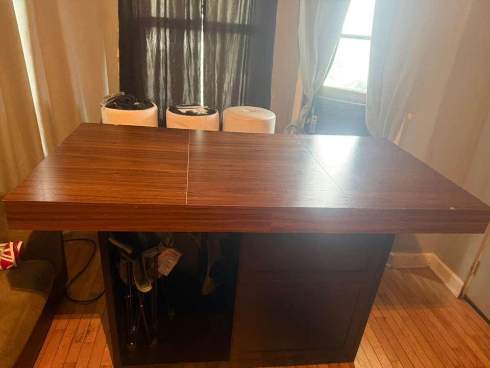 Kitchen Island with Drop Leaf
