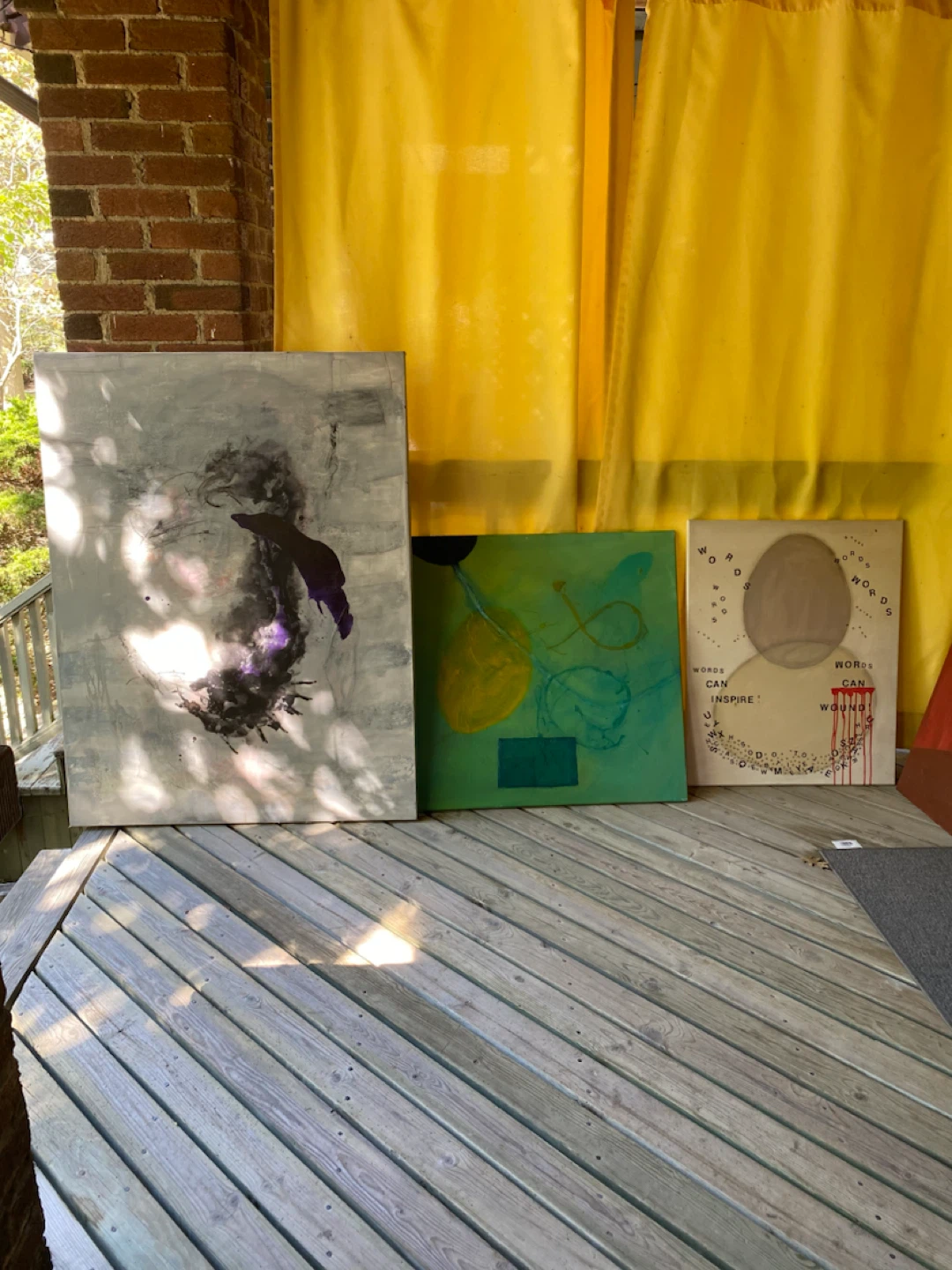 Collection of original abstract canvas paintings