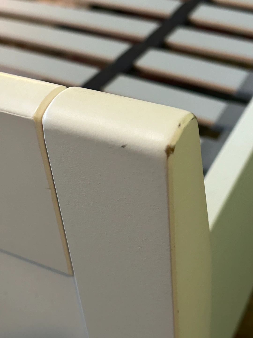 White IKEA Lonset Bed Frame - photo 3