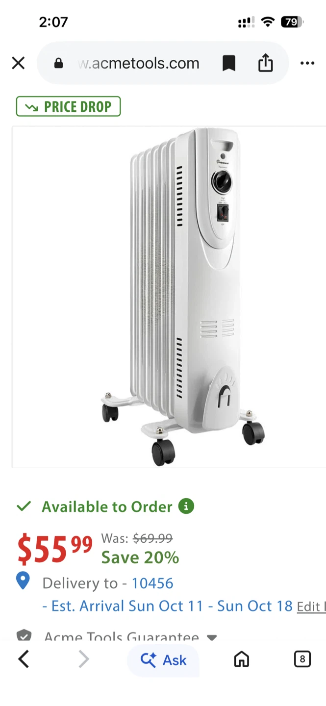 EZ-Heat Deluxe Oil Filled Radiator Heater - photo 3