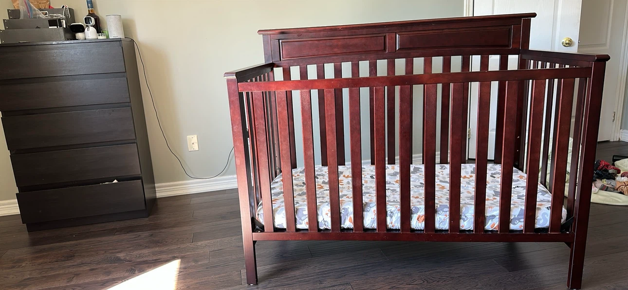Convertible wooden baby crib - photo 2