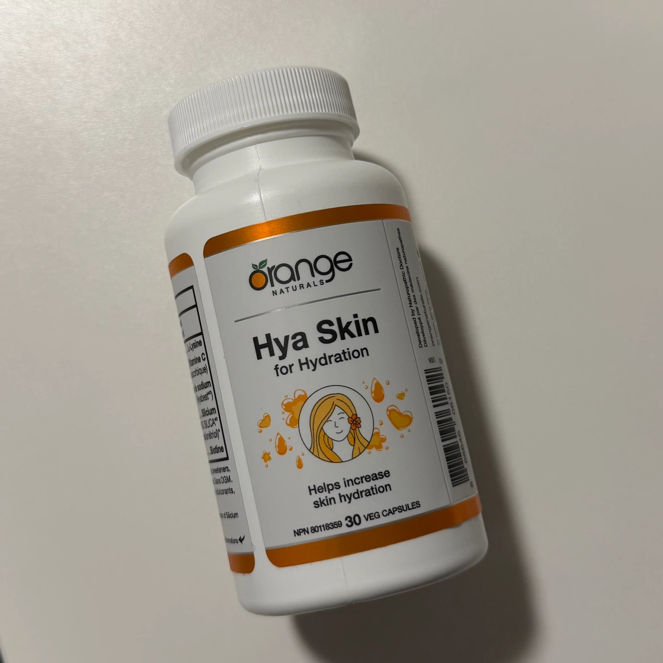 Orange Naturals Hya Skin supplements for Hydration
