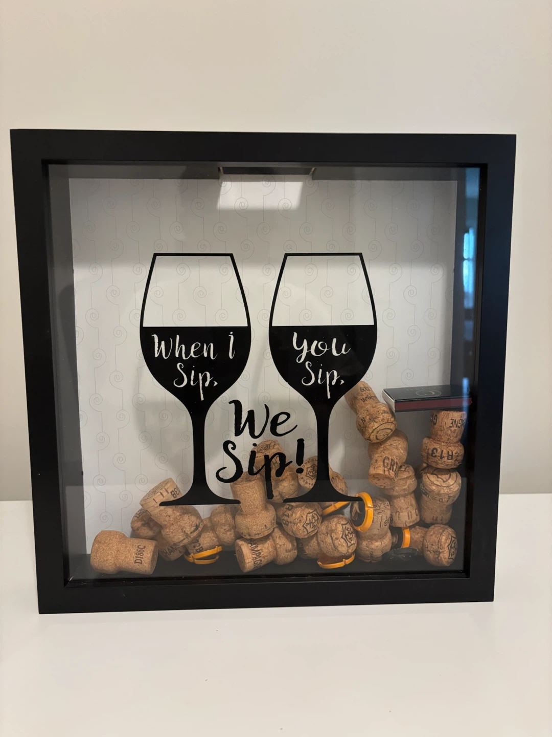 Wine Cork Shadow Box Frame