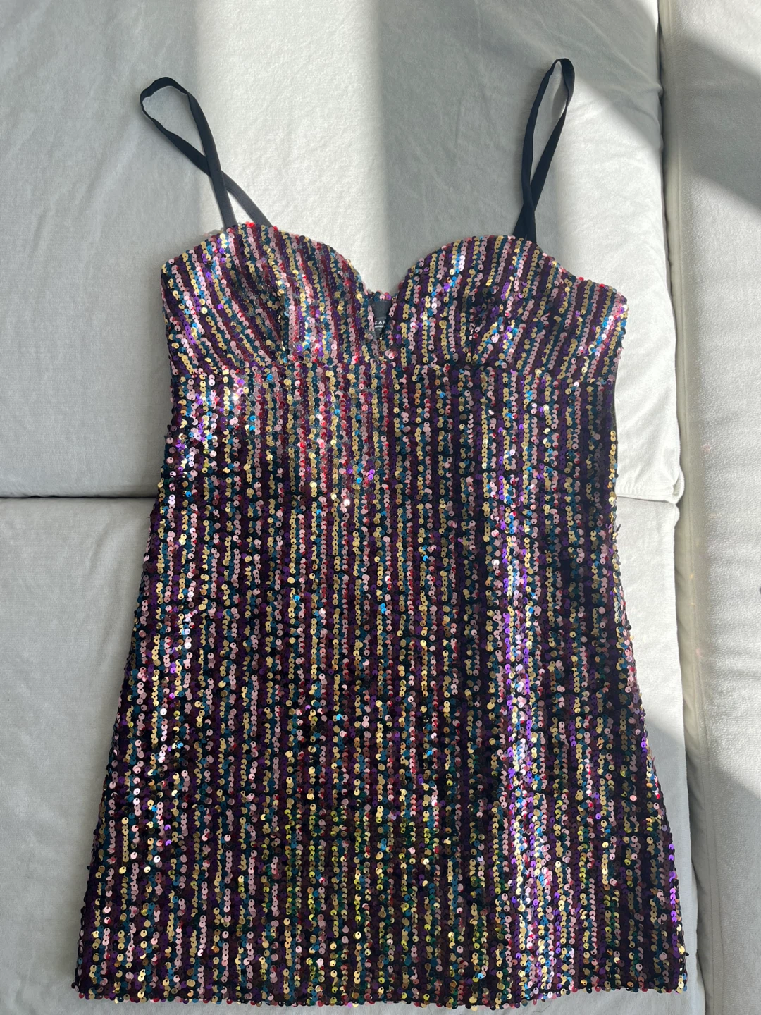 Zara Woman Sequin Mini Dress