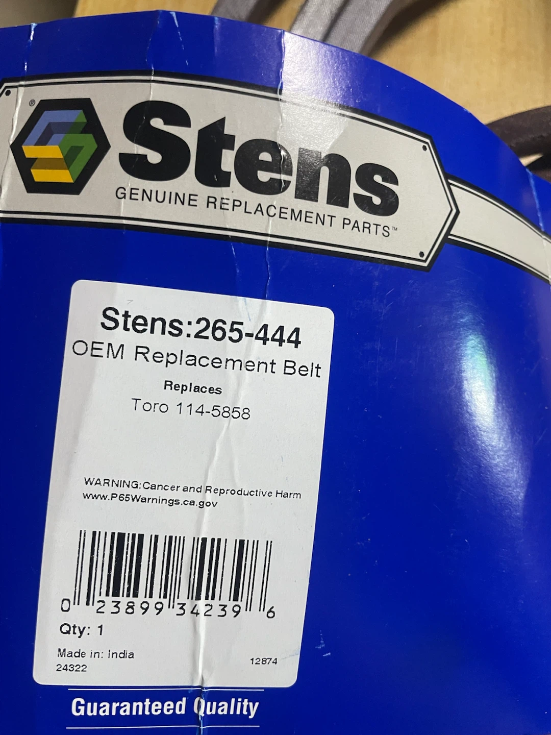 Stens 265-444 OEM Replacement Belt - photo 2