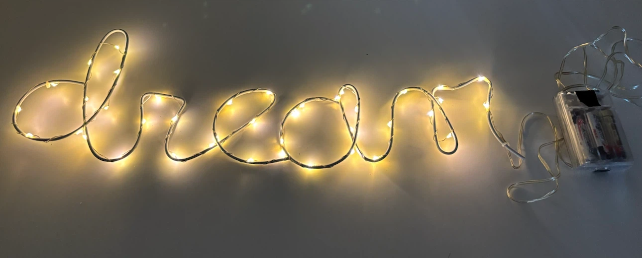 Wall decor set: Dream light and two dream catchers - photo 2