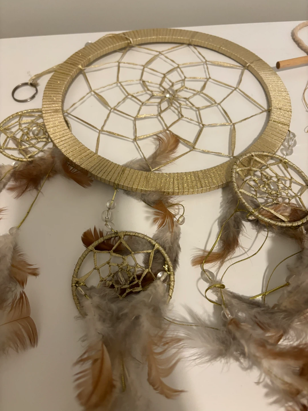 Wall decor set: Dream light and two dream catchers - photo 5