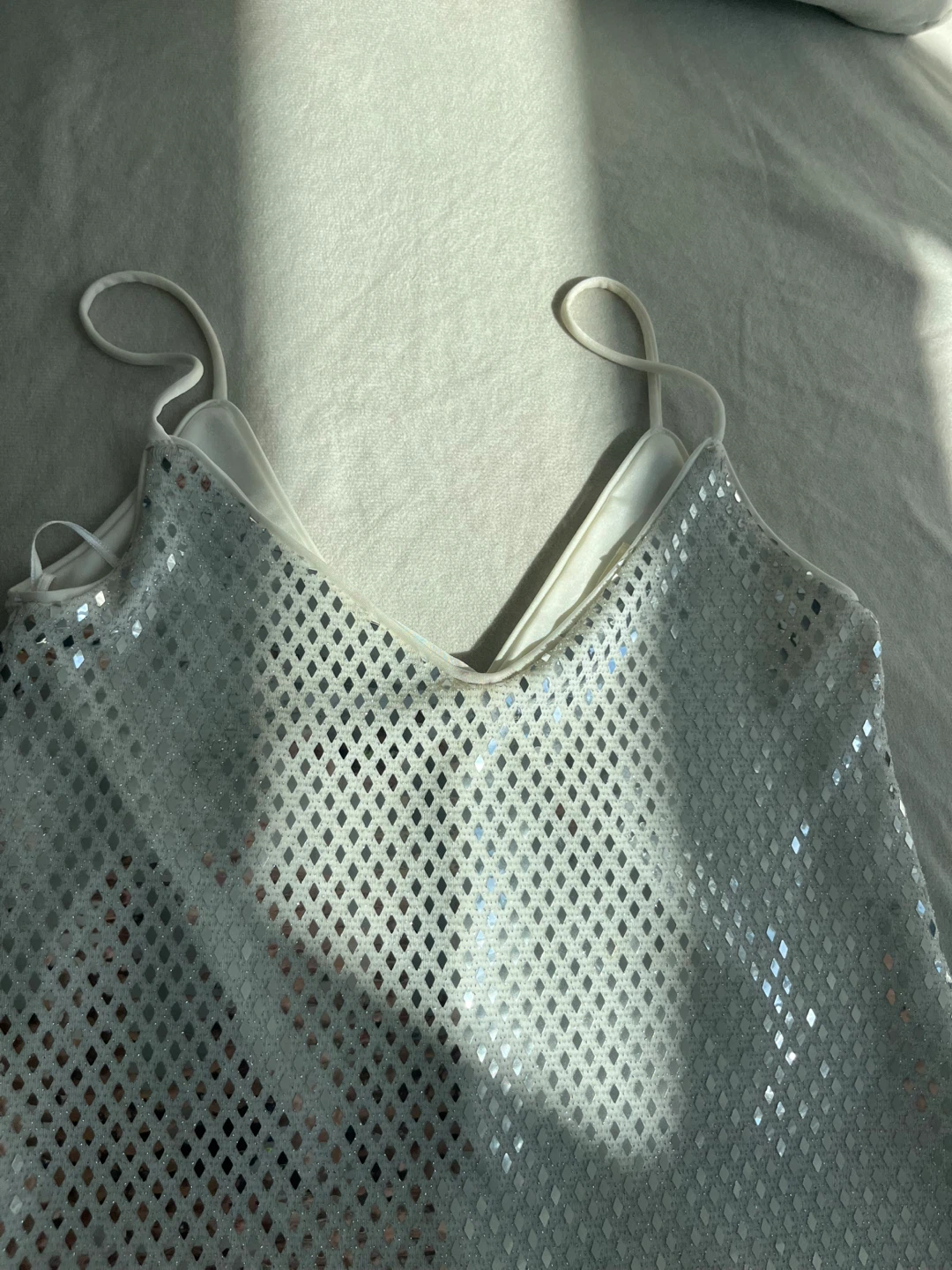 Silver Sequin Mini Dress - photo 3