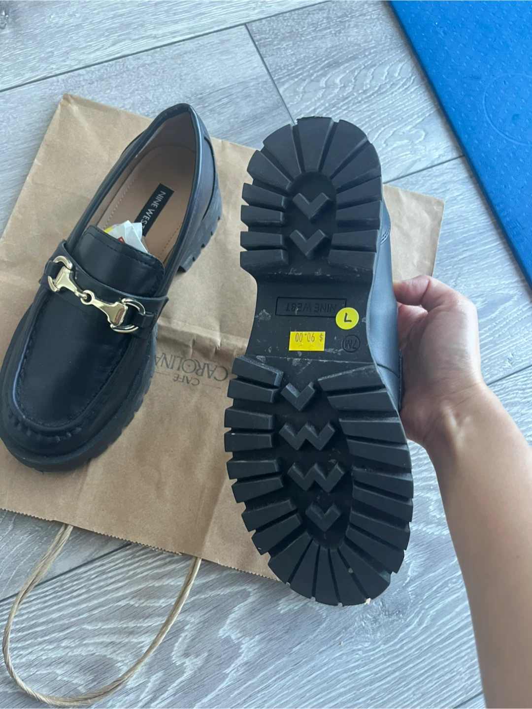 [Almost New] Nine West Black Loafers - photo 4