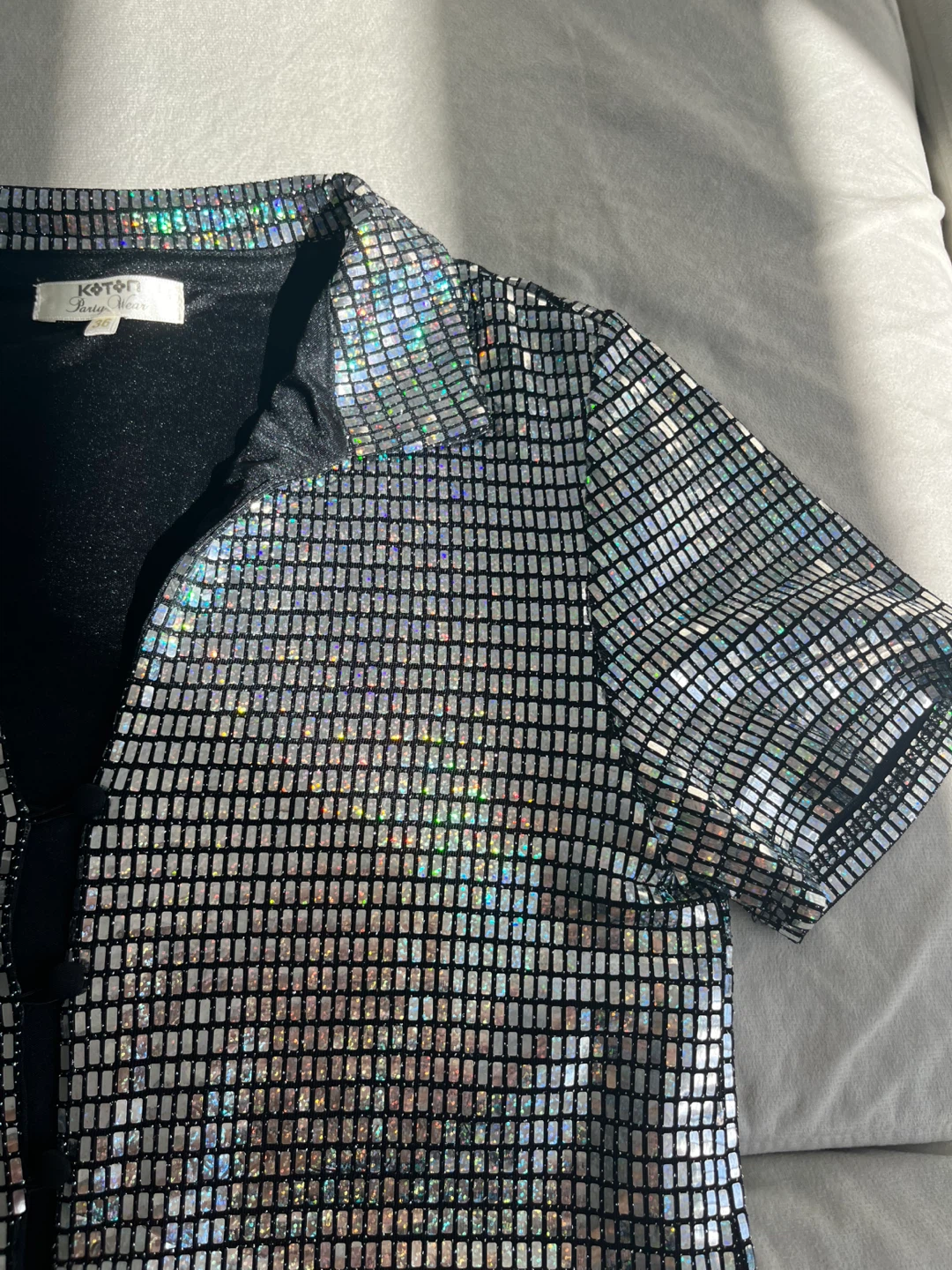 Koton Party Wear Sequin Shirt Dress - photo 3