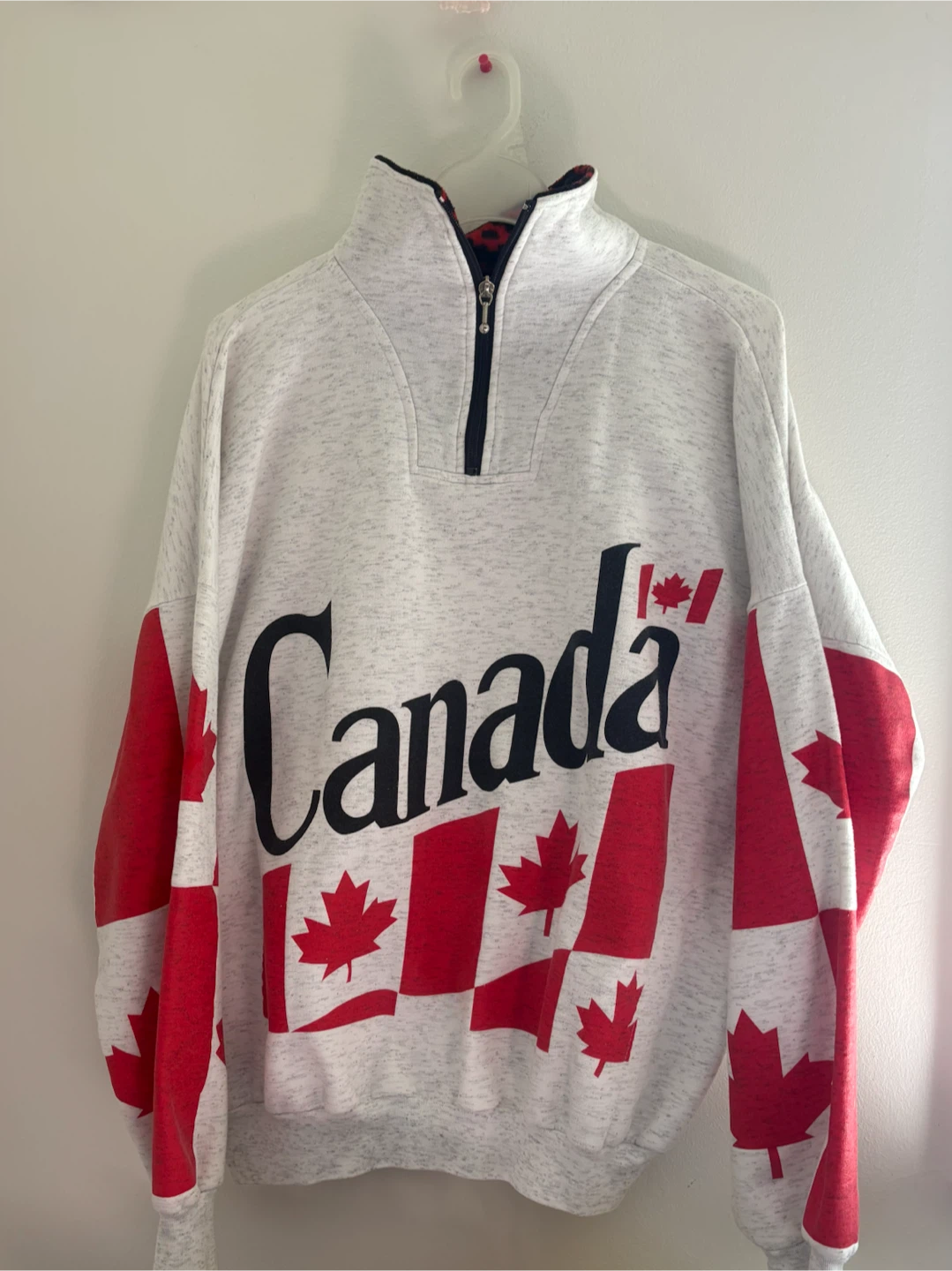 Canada 90’s Quarter-Zip Pullover Sweater - Men’s Medium