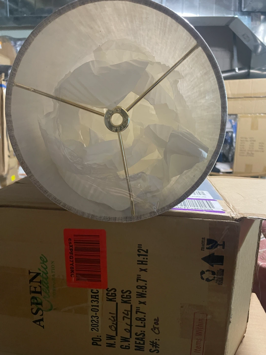 Aspen Creative Fabric Lampshade - photo 3