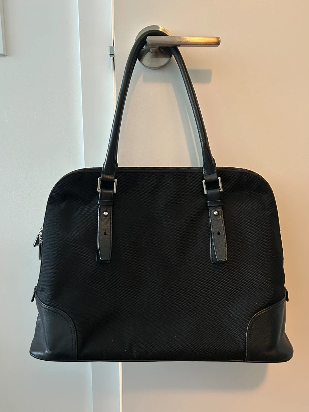 Danier Leather Trim Tote Bag